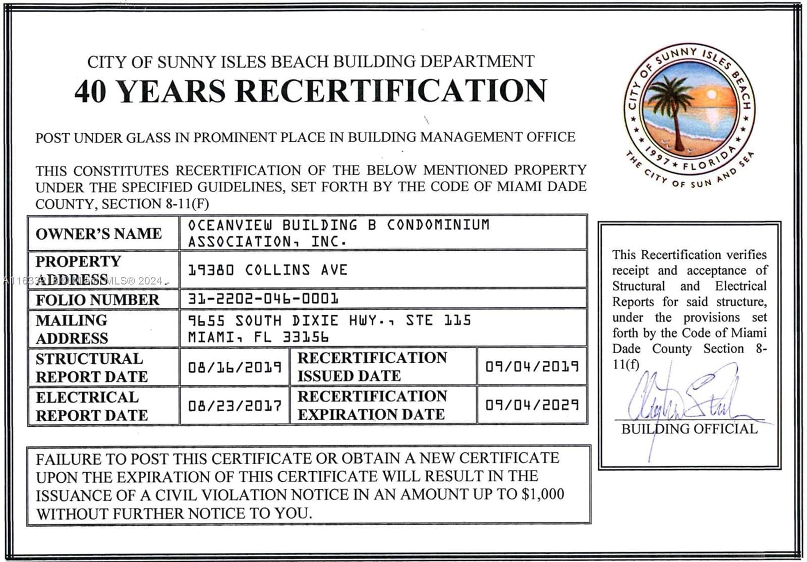 19380 Collins Ave # 7, Sunny Isles Beach FL 33160 — 24