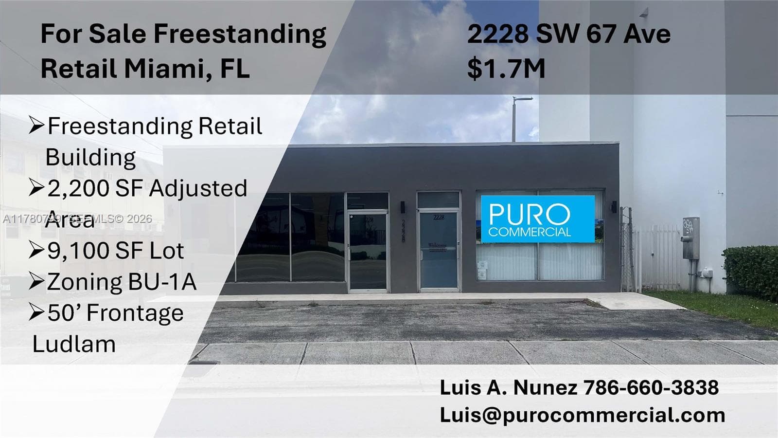 2228 SW 67th Ave, Miami FL 33155 — 1