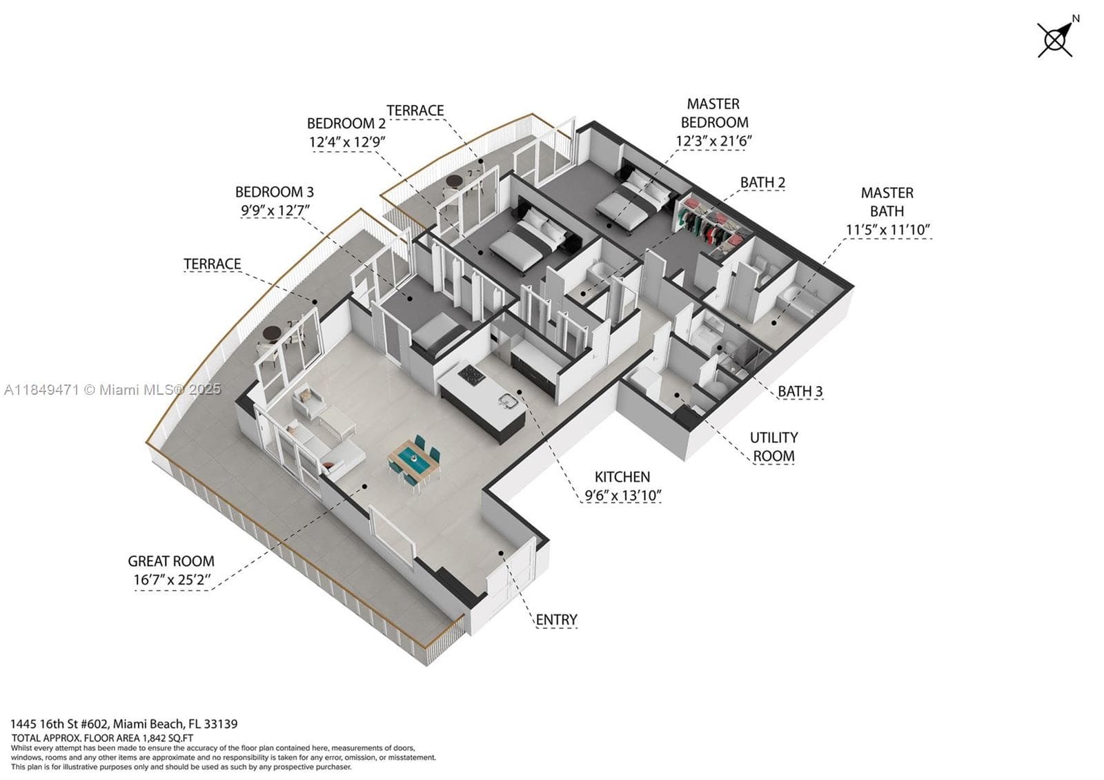 1445 16th St # 602, Miami Beach FL 33139 — 32