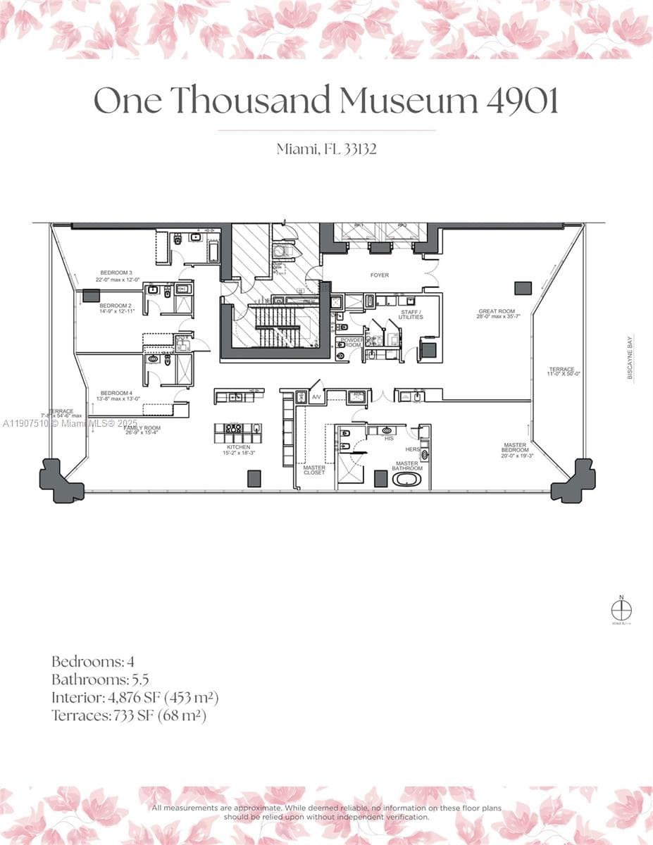 1000 Biscayne Blvd # 4901, Miami FL 33132 — 12