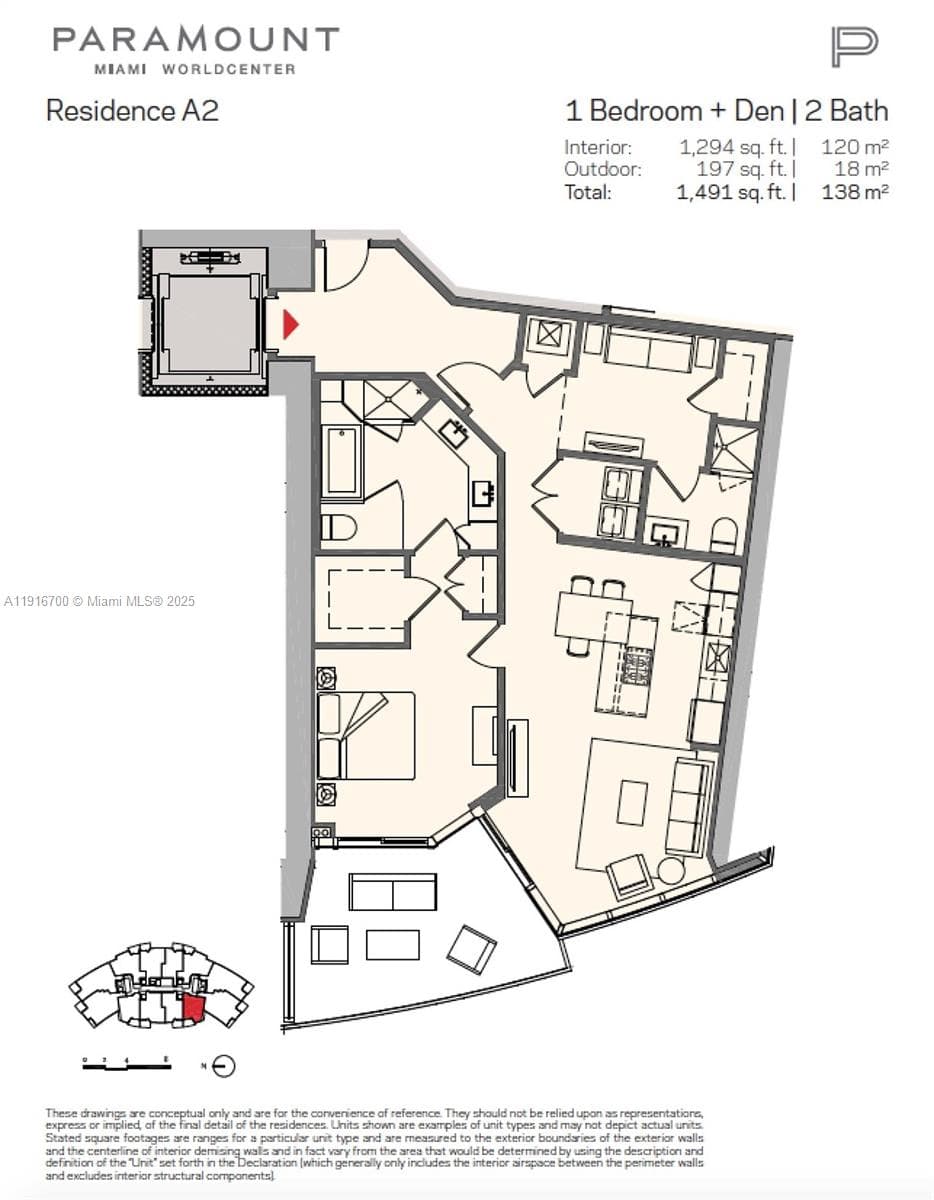 851 NE 1ST Ave # 1810, Miami FL 33132 — 26