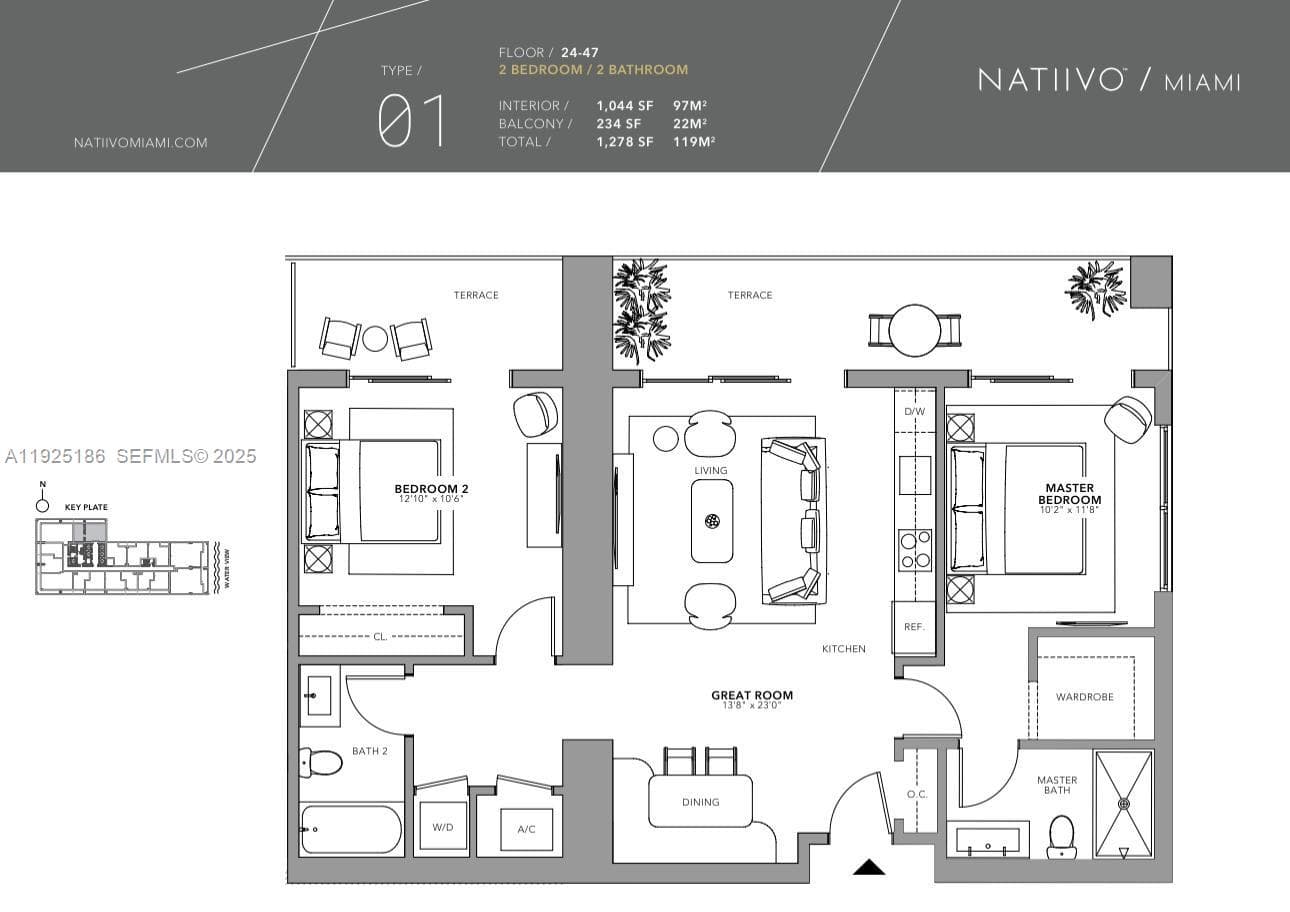 601 NE 1st Av # 3401, Miami FL 33132 — 69