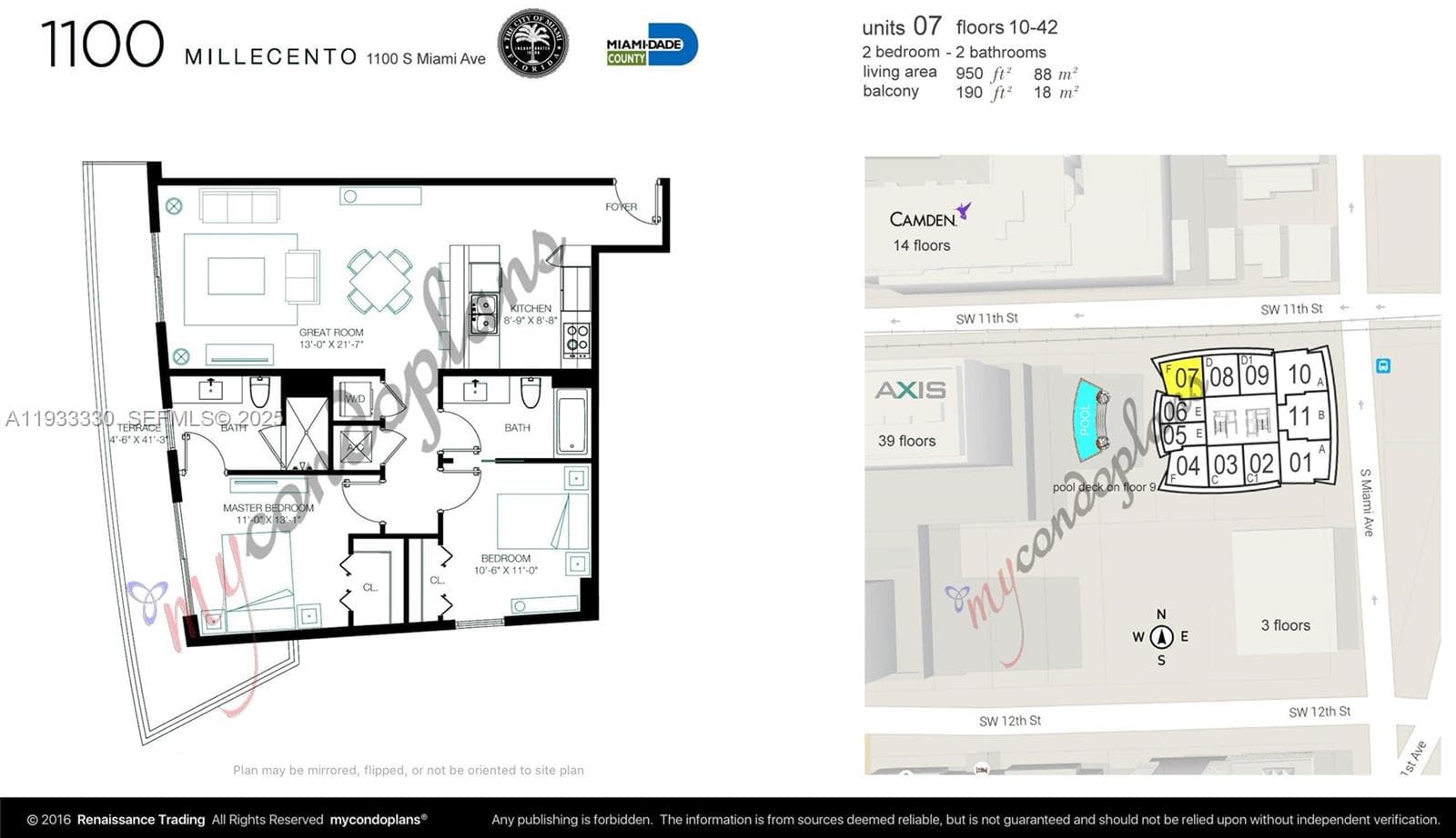 1100 S Miami Ave # 1607, Miami FL 33130 — 35