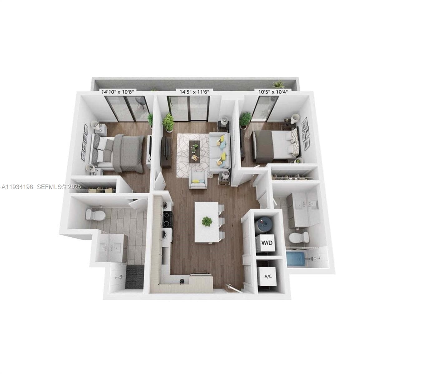 2800 SW 27th Terrace # 1707, Coconut Grove FL 33133 — 1