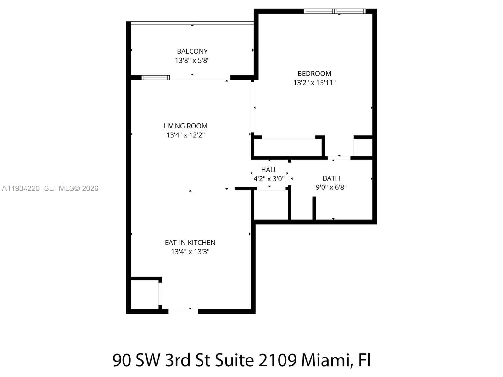 90 SW 3rd St # 2109, Miami FL 33130 — 25