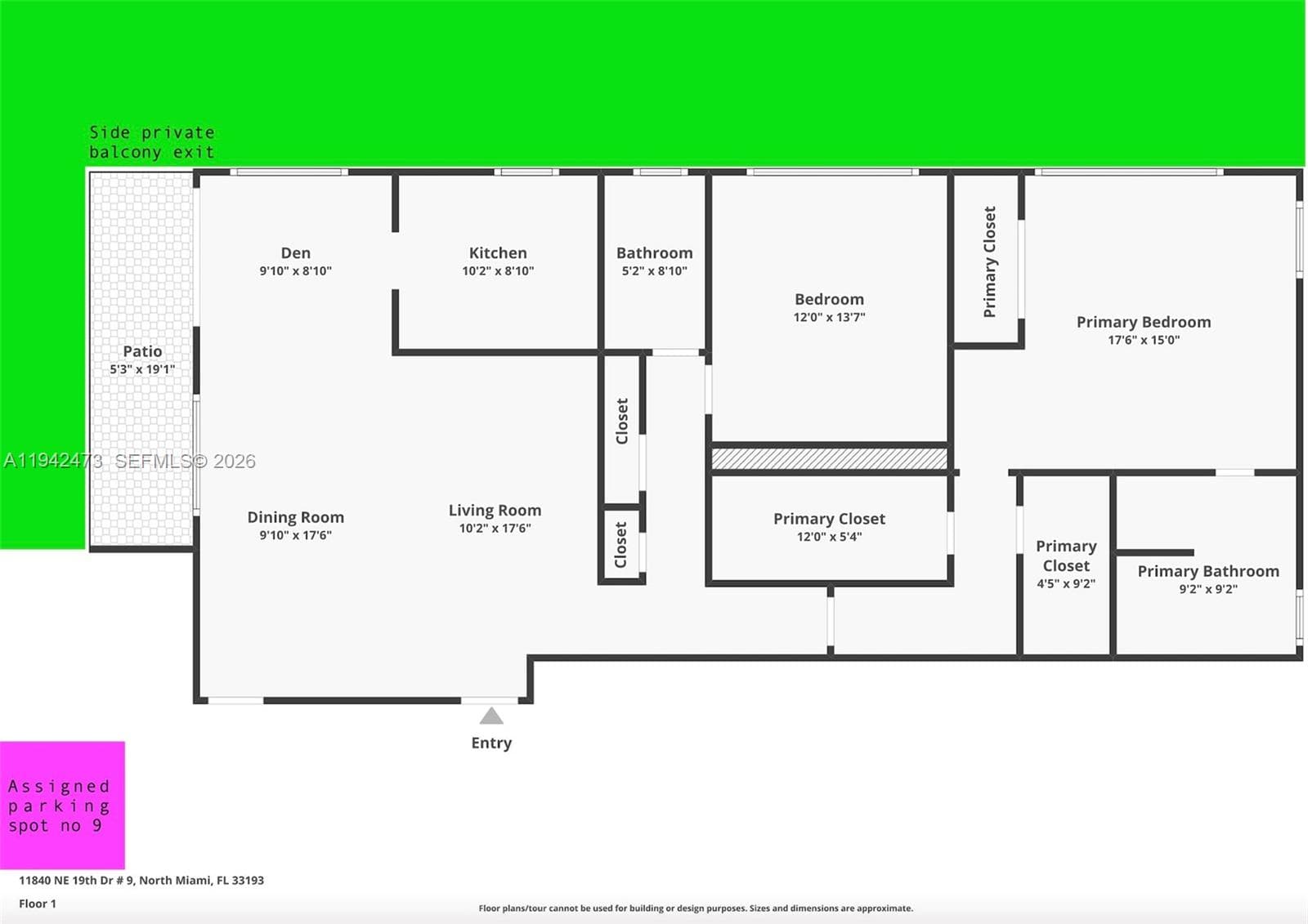 11840 NE 19th Dr # 9, North Miami FL 33181 — 5