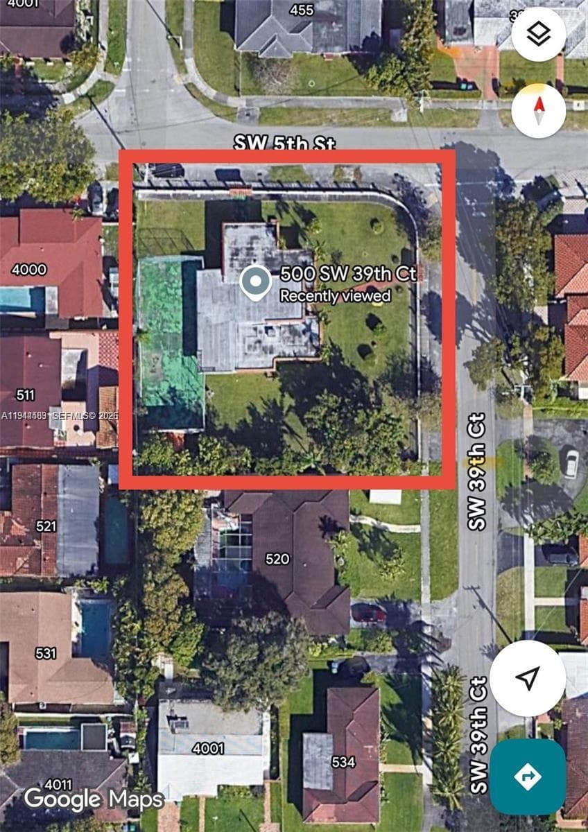 500 SW 39th Ct, Miami FL 33134 — 2