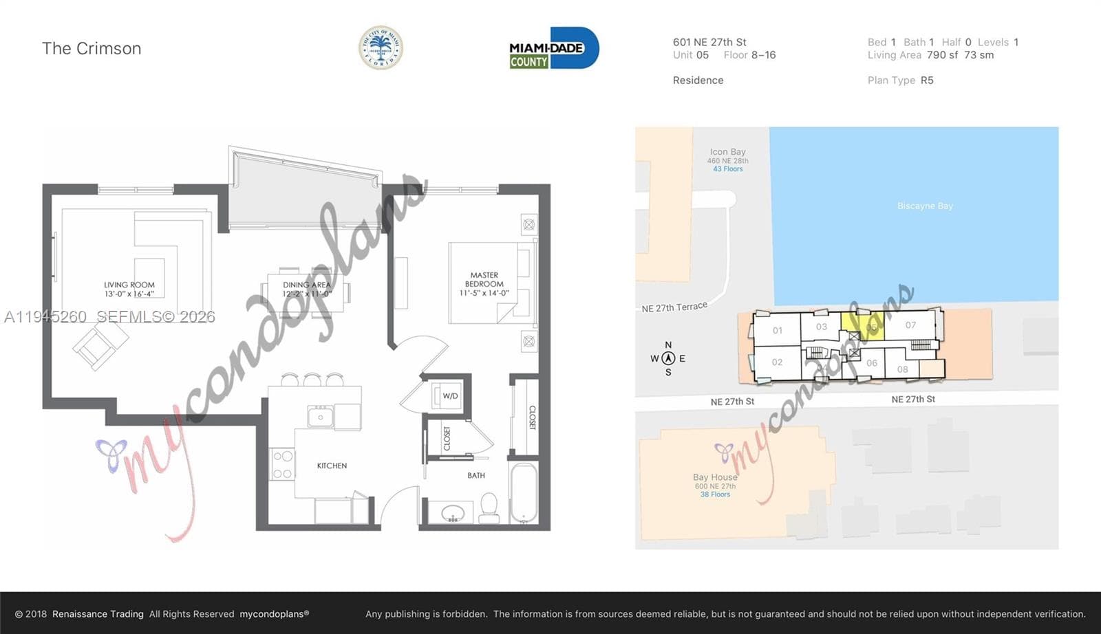 601 NE 27th St # 1505, Miami FL 33137 — 47