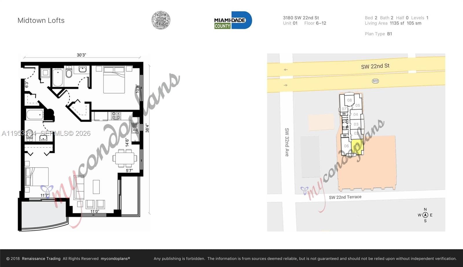 3180 SW 22nd st # 601, Miami FL 33145 — 29