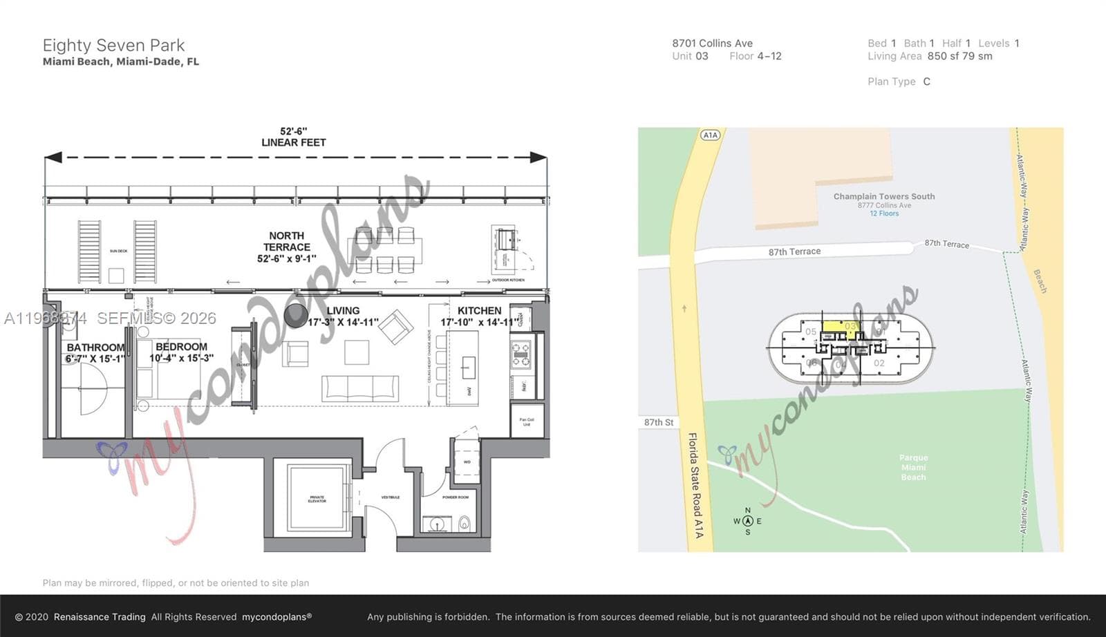 8701 Collins Ave # 803, Miami Beach FL 33154 — 34