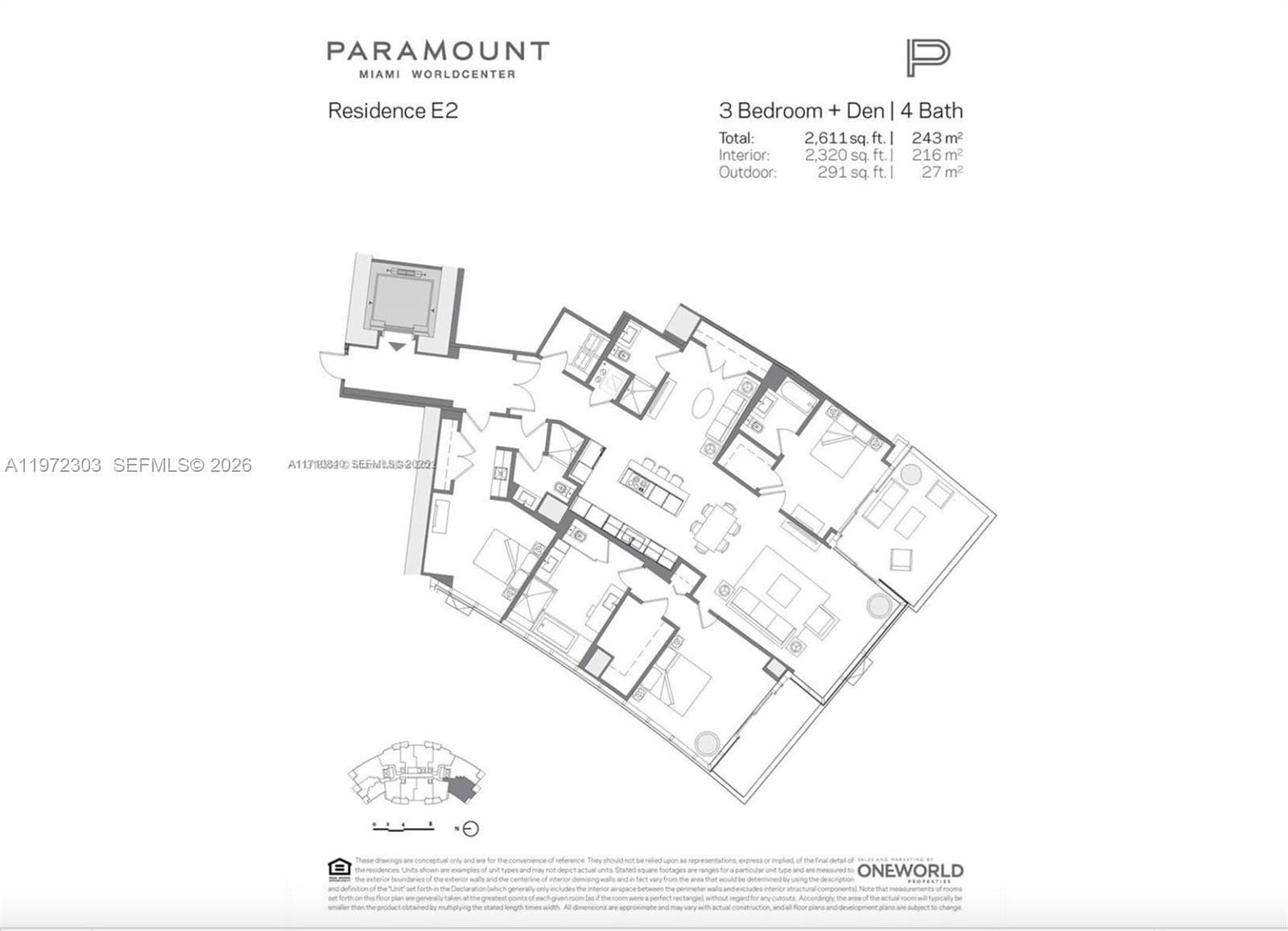 851 NE 1st Ave # 1712, Miami FL 33132 — 83