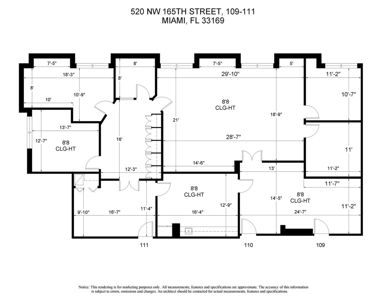 520 NW 165th Street Road, Miami FL 33169 — 3