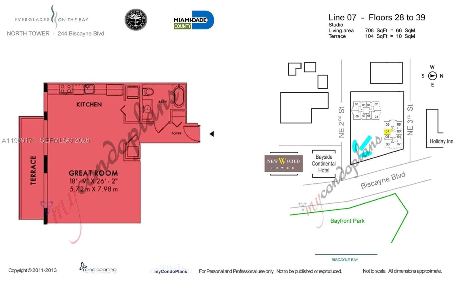 244 Biscayne Blvd # 3707, Miami FL 33132 — 19