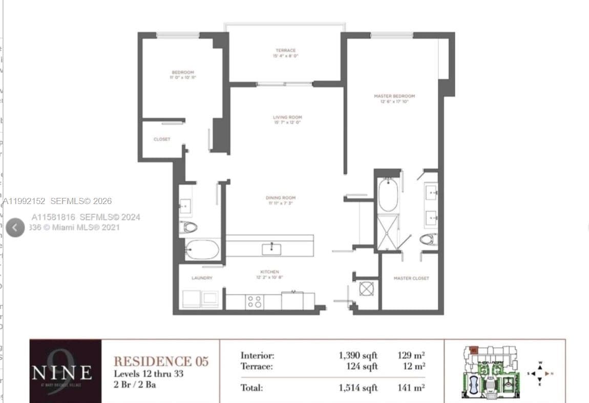 999 SW 1st Ave # 2105, Miami FL 33130 — 8