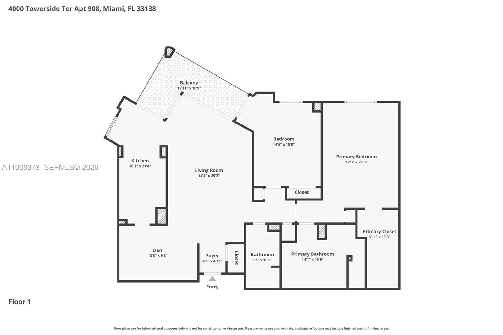 4000 Towerside Ter # 908, Miami FL 33138 — 19