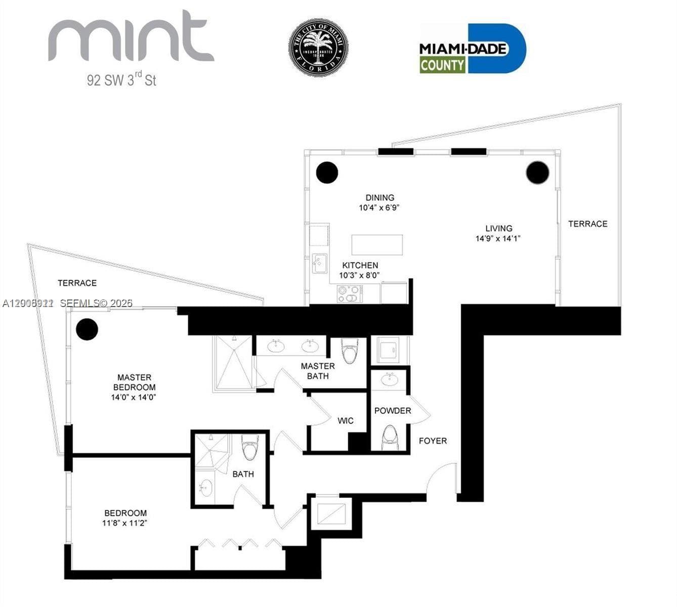 92 SW 3rd St # 2510, Miami FL 33130 — 35