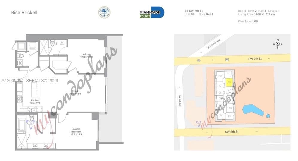 88 SW 7th St # 1009, Miami FL 33130 — 12