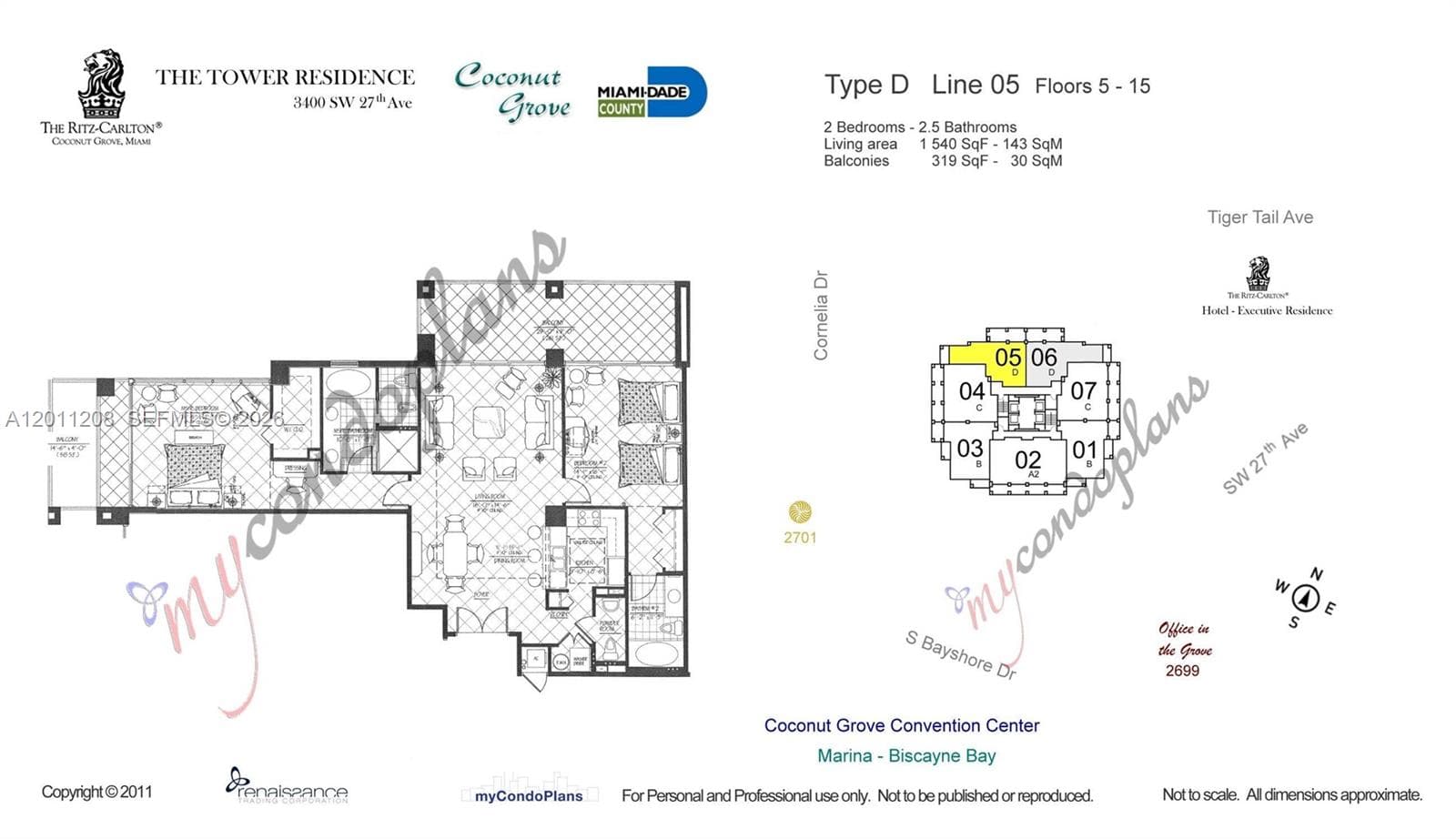 3400 SW 27th Ave # 1505, Coconut Grove FL 33133 — 43