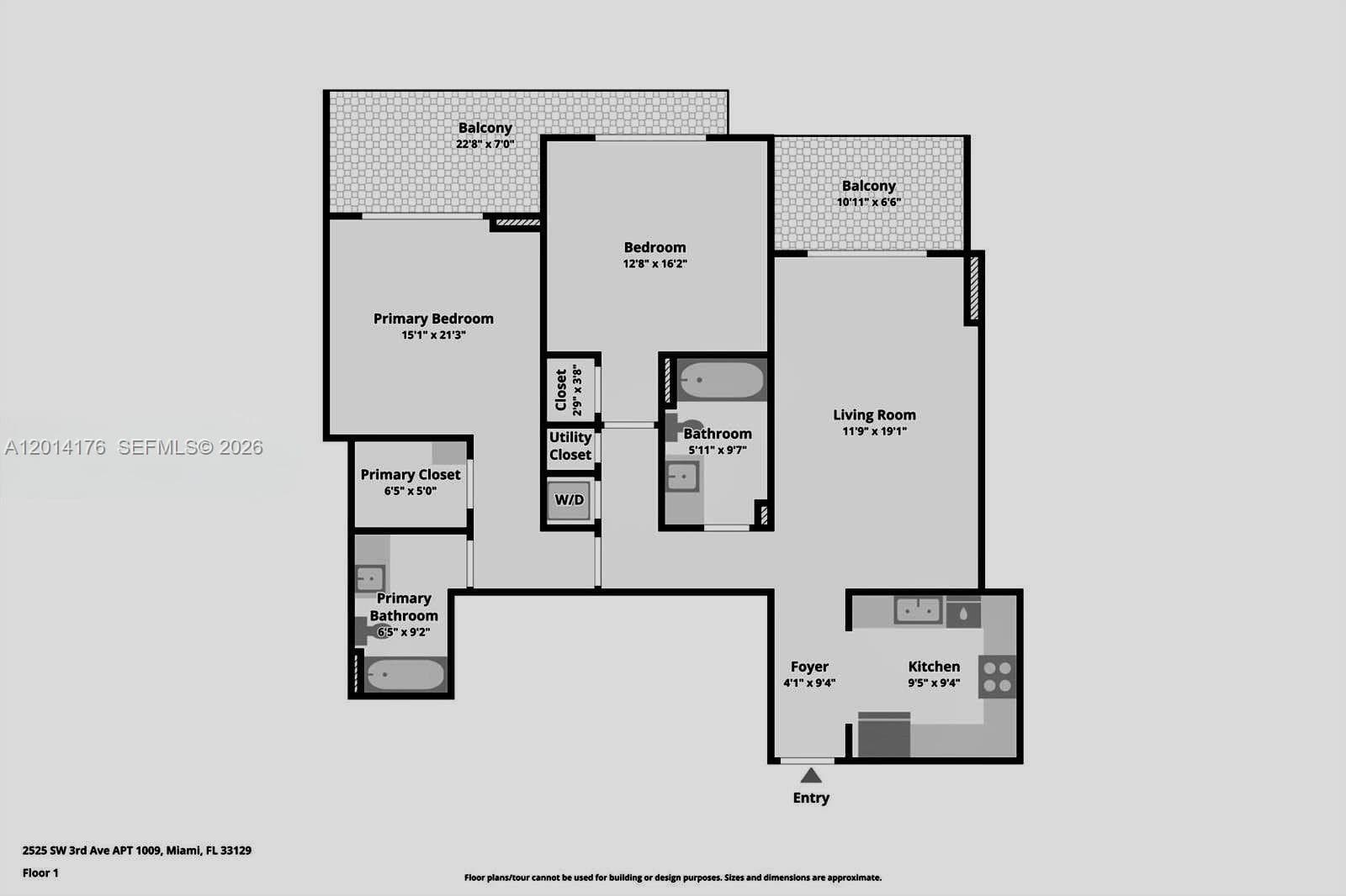 2525 SW 3rd Ave # 1009, Miami FL 33129 — 2