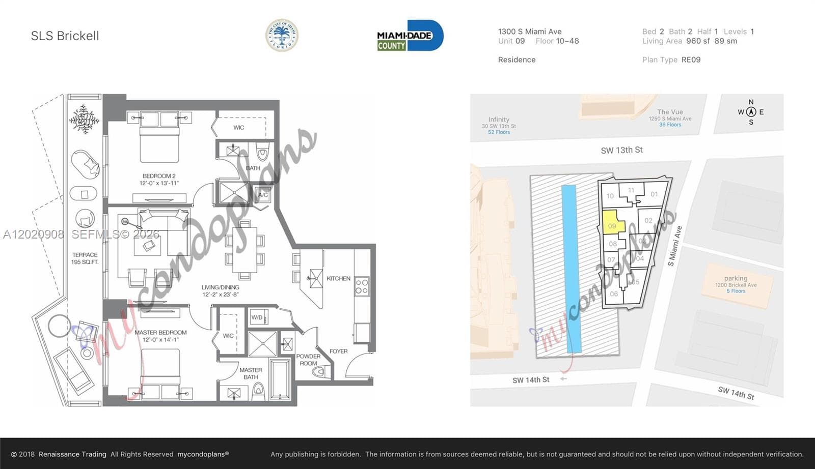 1300 S Miami # 2709, Miami FL 33130 — 24