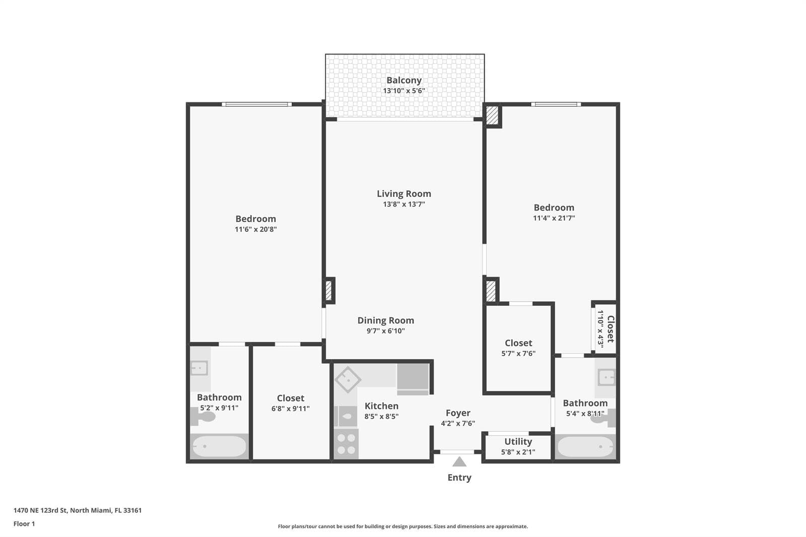 1470 NE 123rd Street # A1107, North Miami FL 33161 — 12