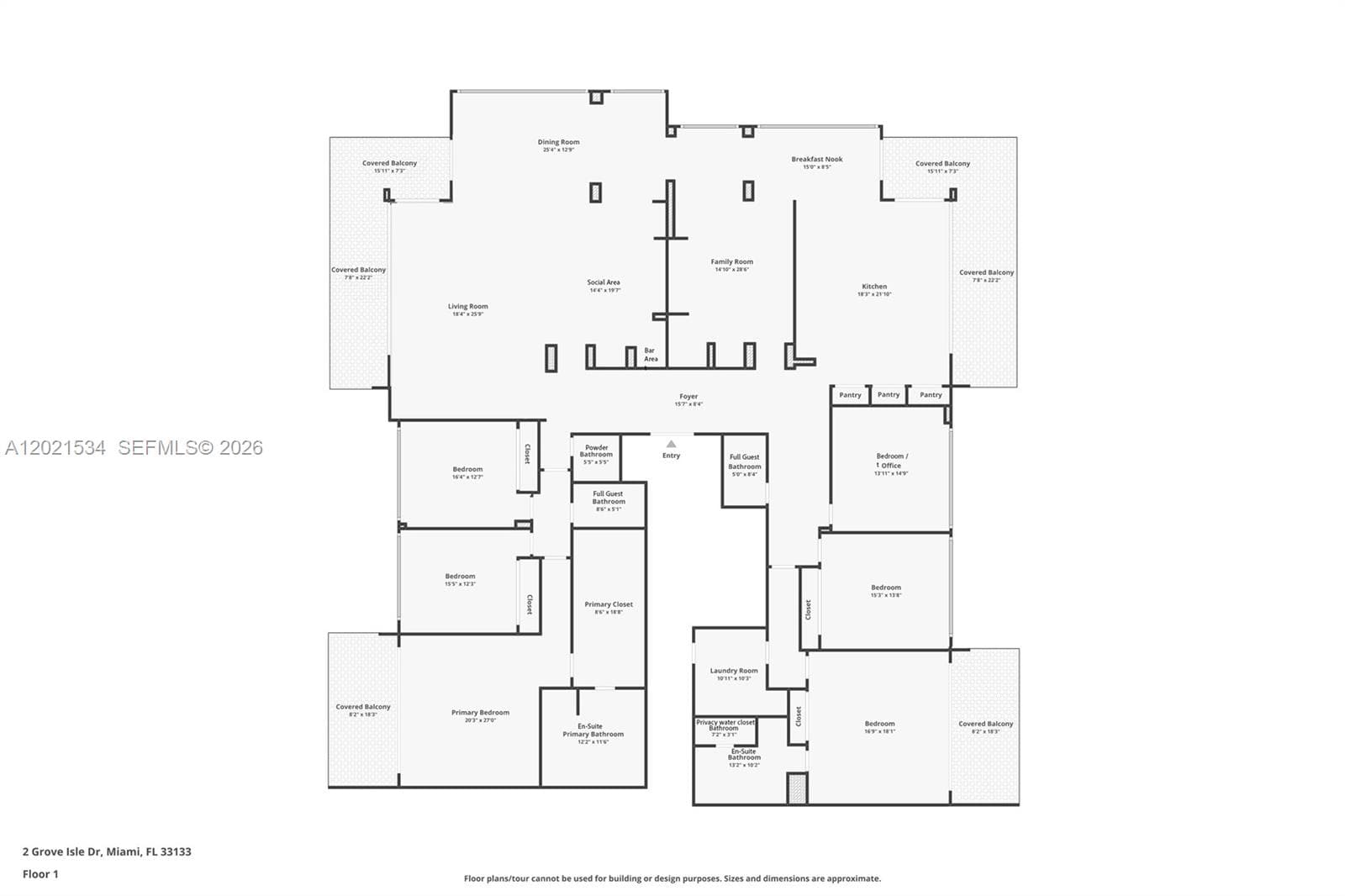 2 Grove Isle Dr # 802, Miami FL 33133 — 22