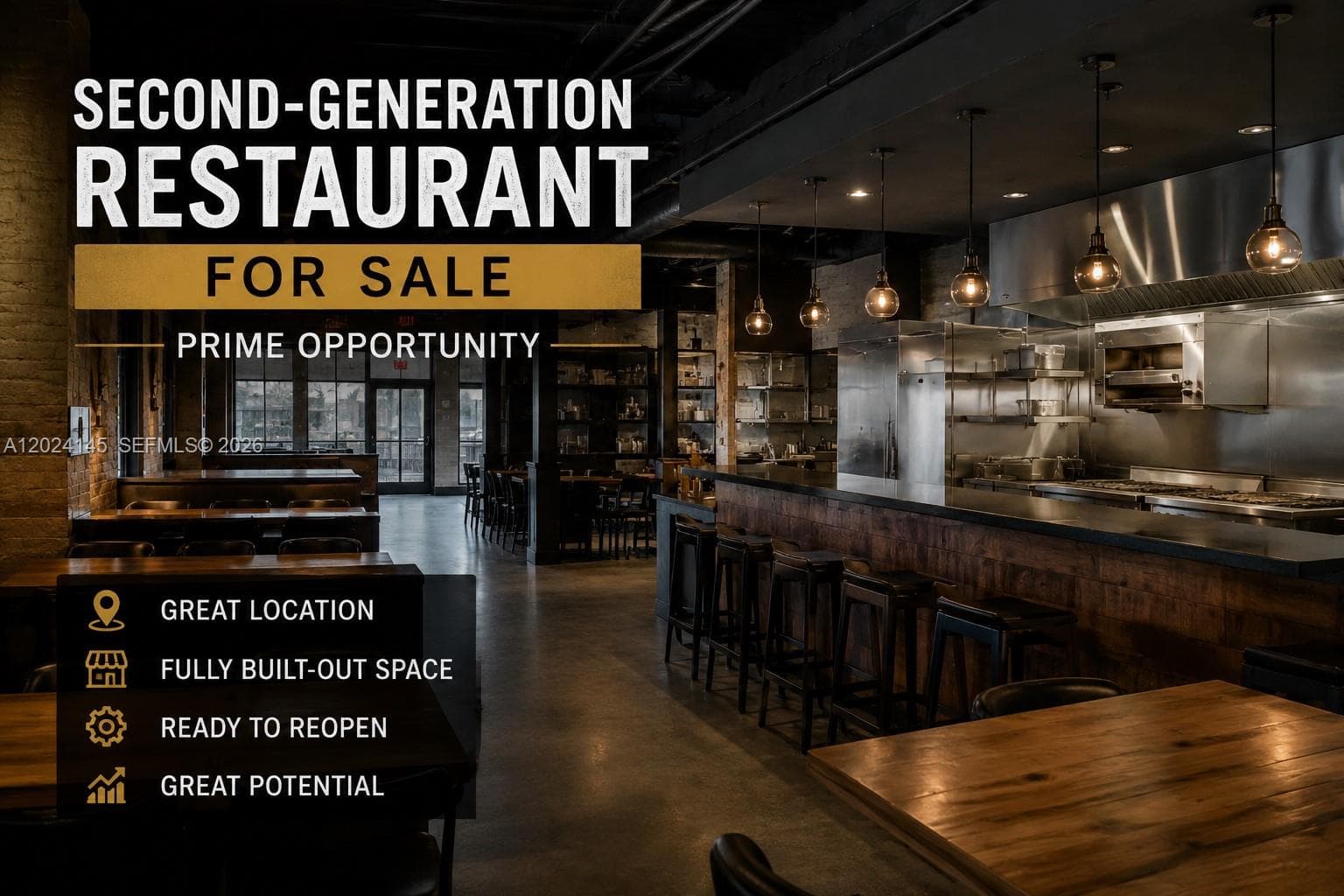 Second Generation Restaurant for Sale Prime Opportunity, Miami FL 33126 — 1