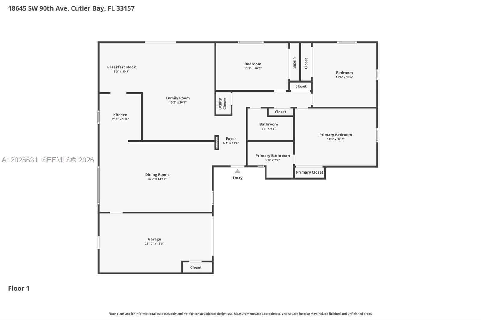18645 SW 90th Ave, Cutler Bay FL 33157 — 20