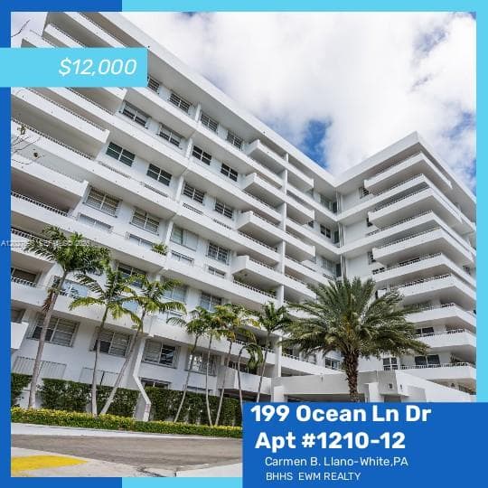 199 Ocean Lane Dr # 1210, Key Biscayne FL 33149 — 25