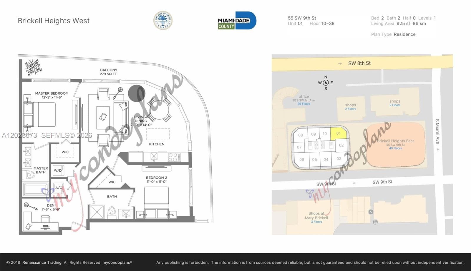 55 SW 9th St # 3201, Miami FL 33130 — 60