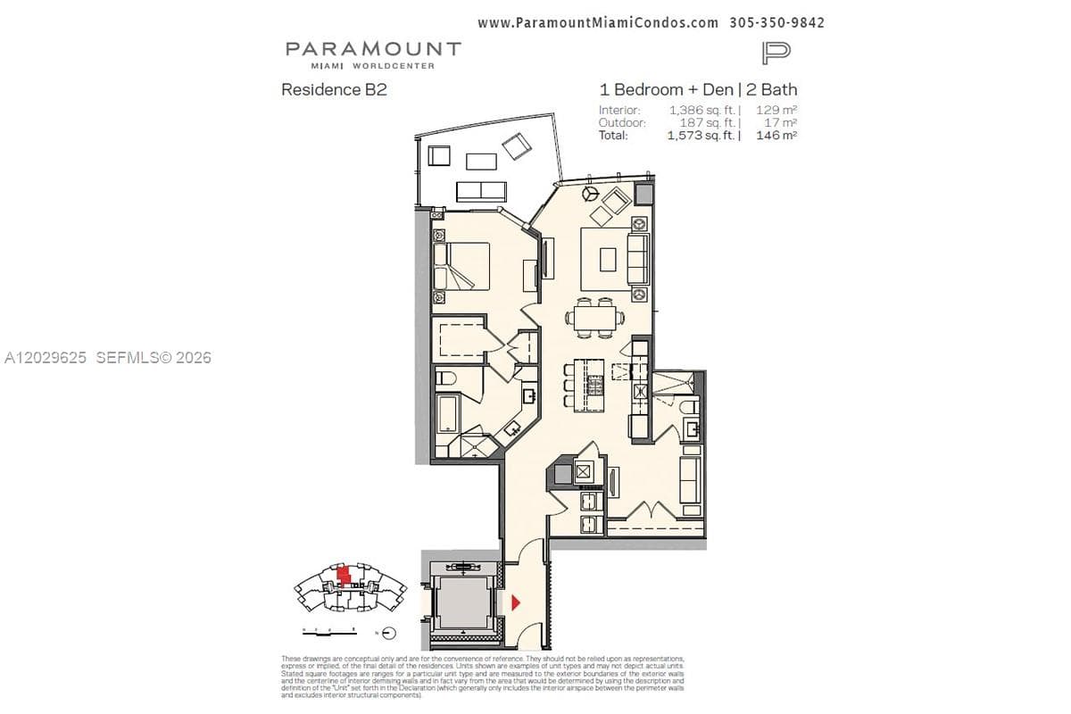 851 NE 1st Ave # 1705, Miami FL 33132 — 18