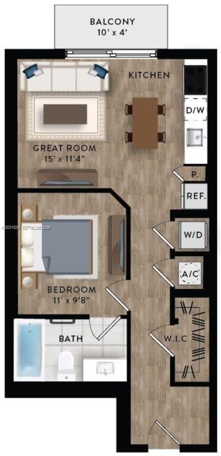 221 SW 12th St # 619, Miami FL 33130 — 3