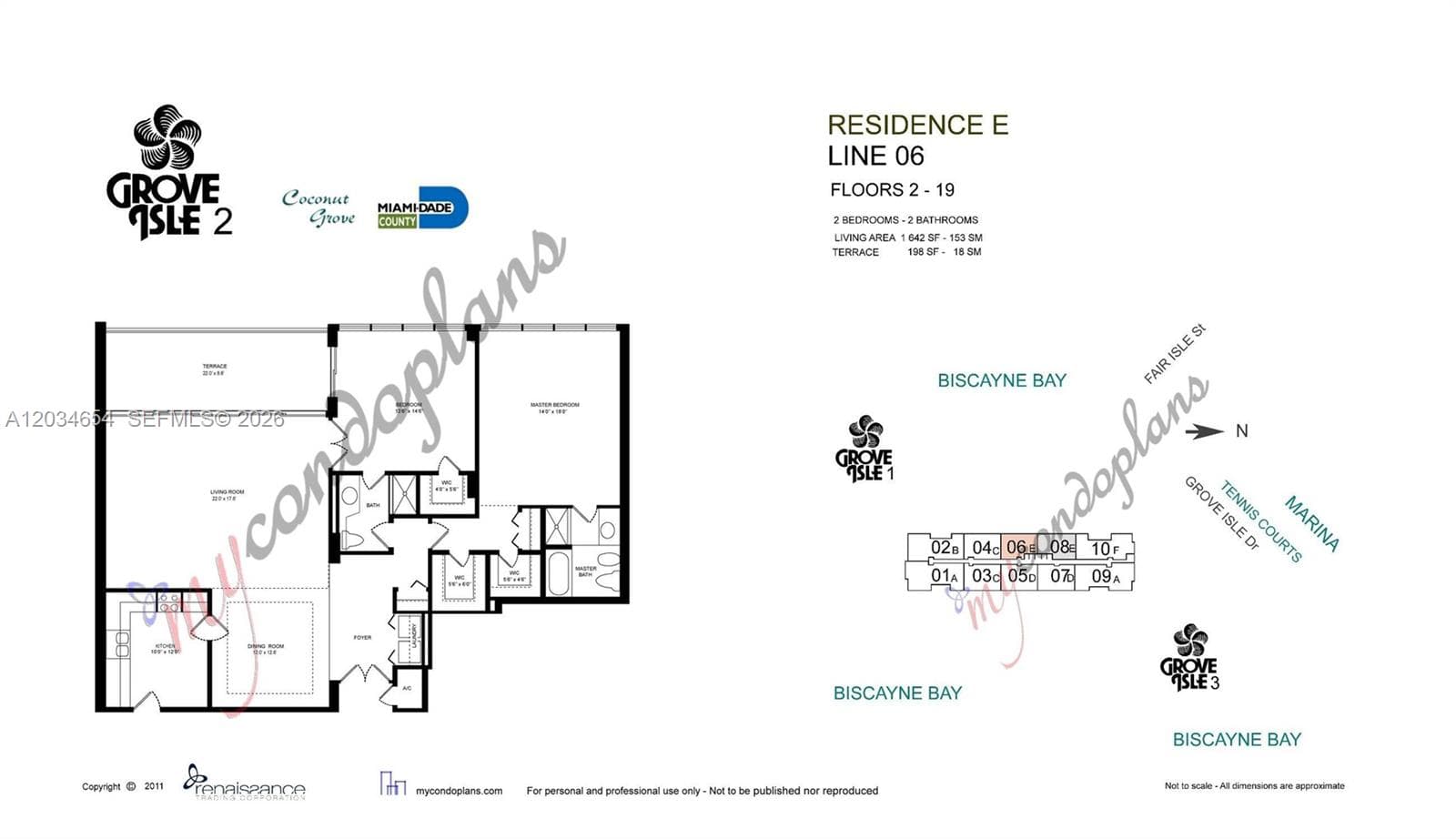 2 Grove Isle Dr # B706, Miami FL 33133 — 34